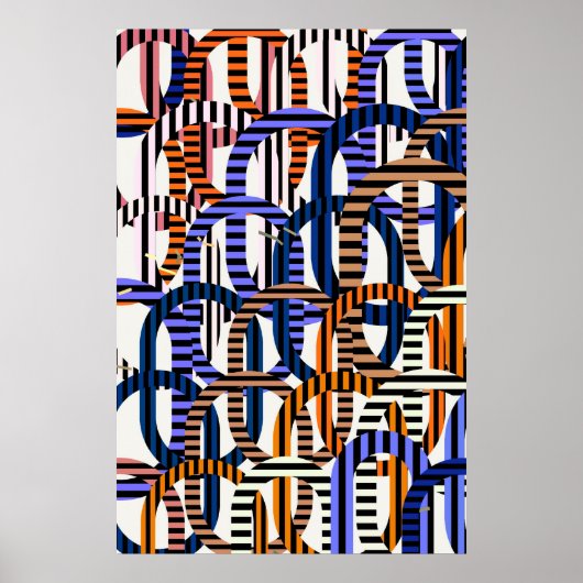 Quantum Physics Geometric Pattern  Poster (Voorkant)