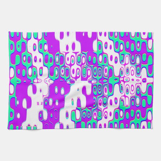 Quantum Physics Geometric Pattern  Theedoek (Horizontaal)