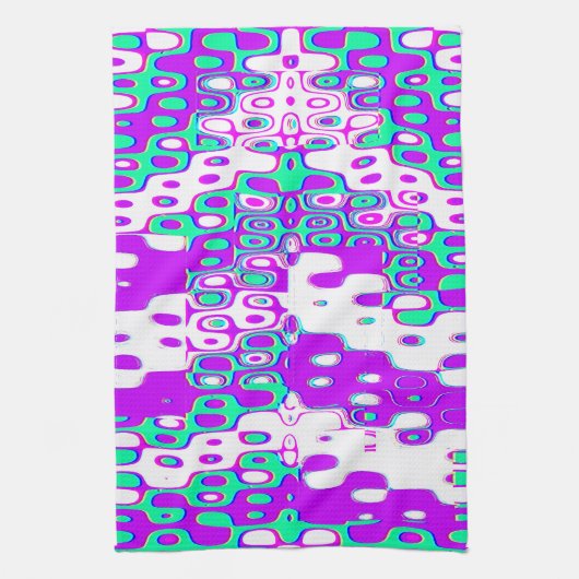 Quantum Physics Geometric Pattern Theedoek (Verticaal)