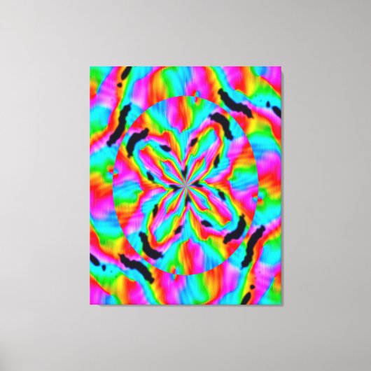 Quantum Physics Liquid Kinetic Painting  Canvas Afdruk (Voorkant)