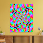 Quantum Physics Liquid Kinetic Painting Canvas Afdruk (Insitu (Woonkamer))