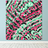 Quantum Physics Liquid Kinetic Painting  Canvas Afdruk (Insitu (Houten vloer))