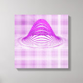 Quantum Physics Moire Floral Pattern  Canvas Afdruk (Voorkant)