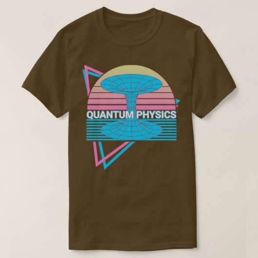 Quantum Physics Retro T-shirt (Design voorkant)