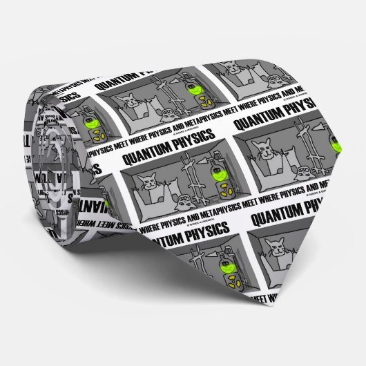 Quantum Physics, waar natuurkunde en metaalaphysic Stropdas (Opgerold)