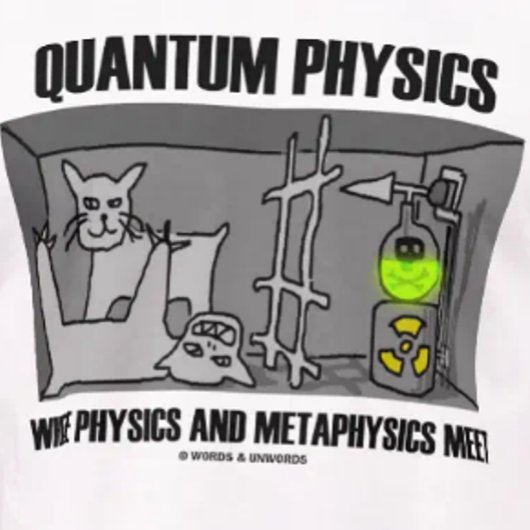Quantum Physics, waar natuurkunde en metaalkunde s T-shirt