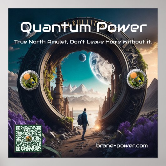 Quantum Power-True North Amulet Poster (Voorkant)