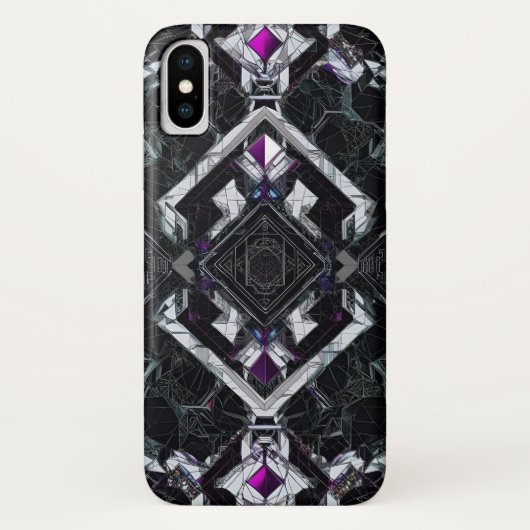 Quantum prisma: violette kernontsteking Case-Mate iPhone case (Achterkant)