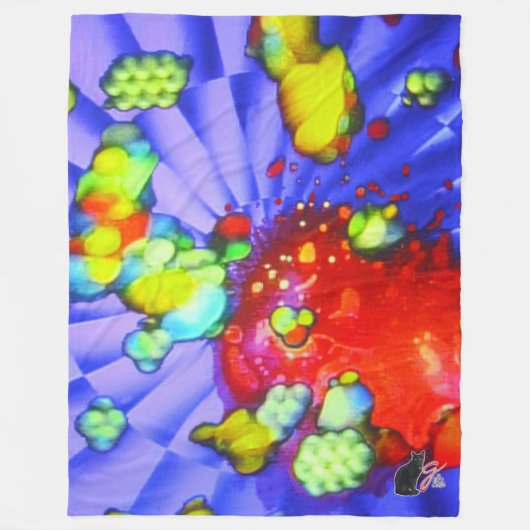 Quantum Quietude Fleece Deken (Voorkant)