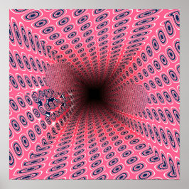 Quantum Ramanujan Tunnels Geometrisch Patroon  Poster