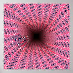 Quantum Ramanujan Tunnels Geometrisch Patroon  Poster