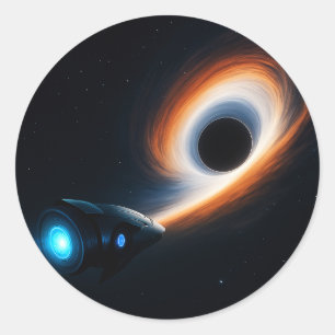 Quantum Rift: Portal in de sterren Ronde Sticker