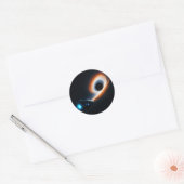 Quantum Rift: Portal in de sterren Ronde Sticker (Envelop)
