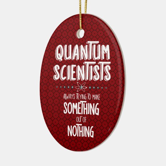 Quantum Scientist Keramisch Ornament (Links)