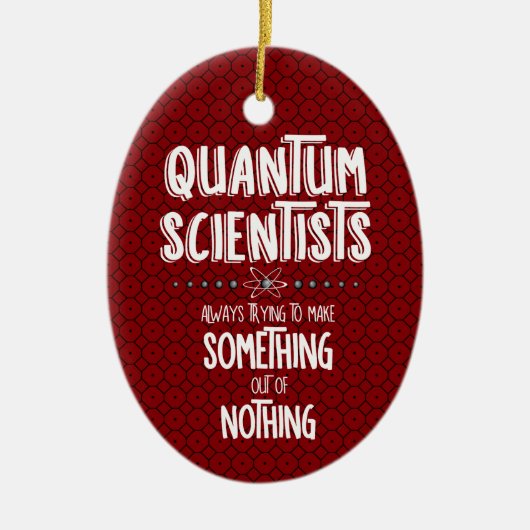 Quantum Scientist Keramisch Ornament (Voorkant)