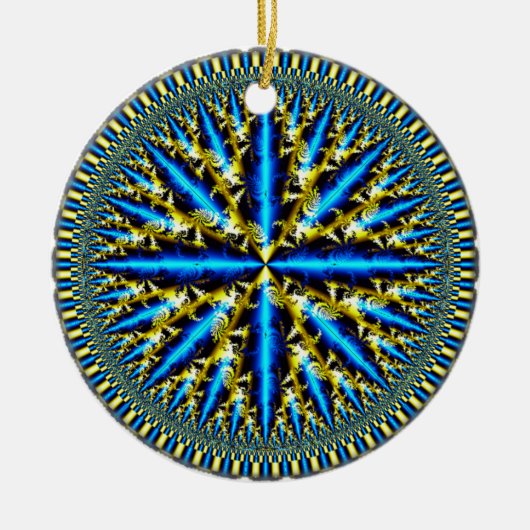 "Quantum Seed" Keramisch Ornament (Voorkant)