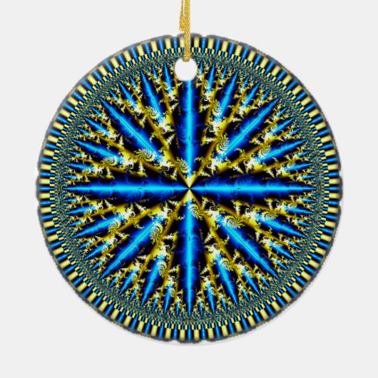 "Quantum Seed" Keramisch Ornament (Achterkant)