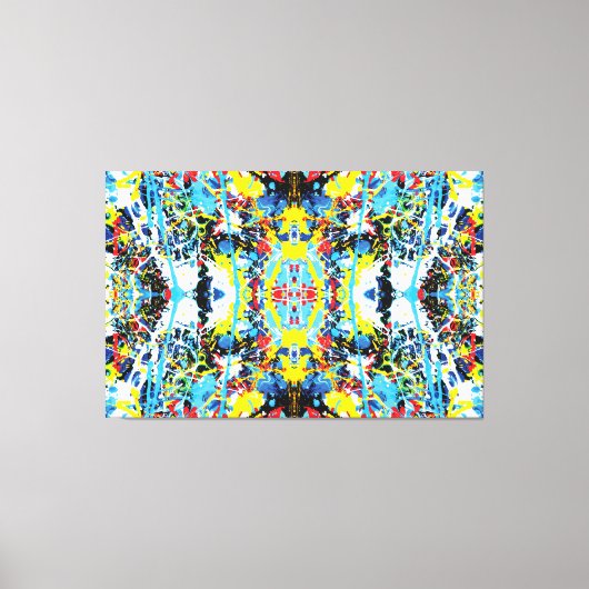 Quantum Selfie van de Planeet Aarde 60x40 Canvas Afdruk (Voorkant)