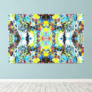 Quantum Selfie van de Planeet Aarde 60x40 Canvas Afdruk