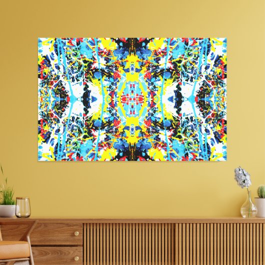 Quantum Selfie van de Planeet Aarde 60x40 Canvas Afdruk (Insitu (Woonkamer))