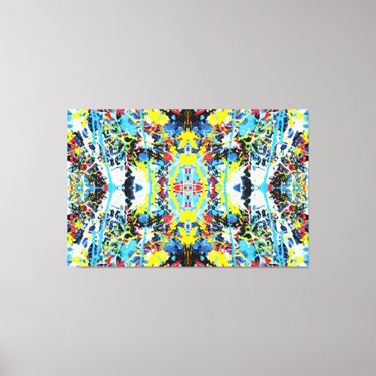 Quantum Selfie van de Planeet Aarde 60x40 Canvas Afdruk (Voorkant)