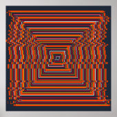 Quantum Storing Geometrisch Patroon Poster (Voorkant)