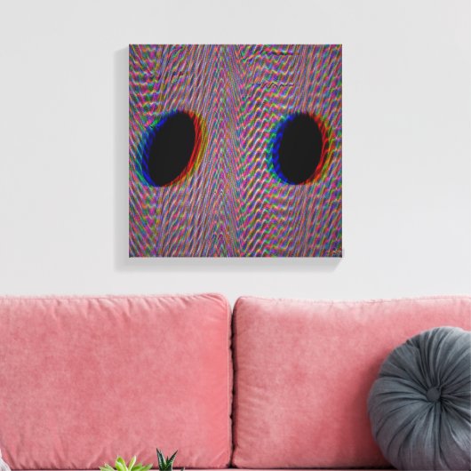 Quantum Stroomveld Canvas Afdruk (Insitu (Woonkamer))