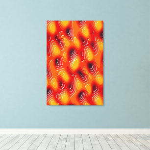 Quantum Turbulentie Kinetische Schildering Canvas Afdruk