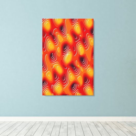 Quantum Turbulentie Kinetische Schildering Canvas Afdruk (Insitu (Houten vloer))