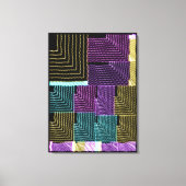 Quantum U-doolhof geometrisch patroon Canvas Afdruk (Voorkant)