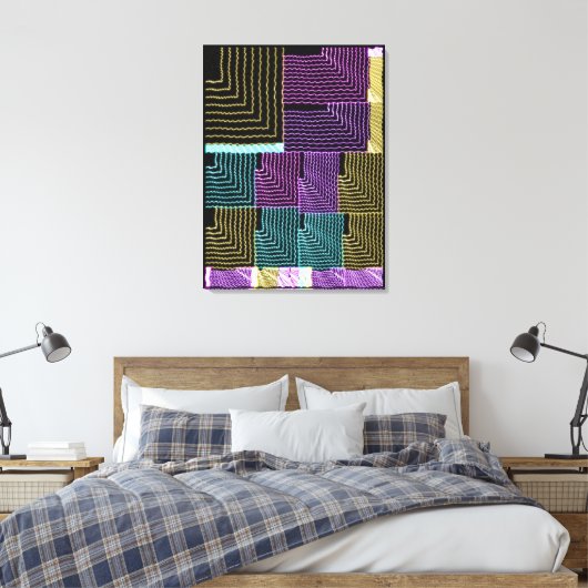 Quantum U Maze Geometric Pattern Canvas Afdruk (Insitu (Slaapkamer))