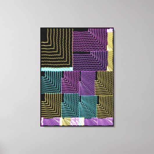Quantum U Maze Geometric Pattern Canvas Afdruk (Voorkant)
