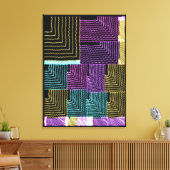 Quantum U Maze Geometric Pattern Canvas Afdruk (Insitu (Woonkamer))