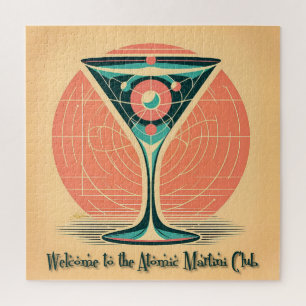 Quantum Verstrengeling Atomic Martini Club Cocktai Legpuzzel