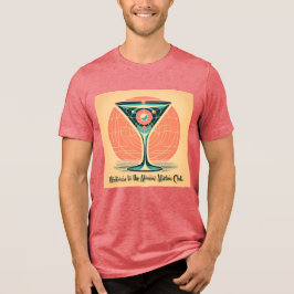 Quantum Verstrengeling Atomic Martini Club Cocktai Tri-Blend Shirt