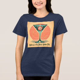 Quantum Verstrengeling Atomic Martini Club Cocktai Tri-Blend Shirt