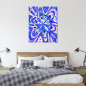 Quantum Vloeistoffen Kinetische Schilderij Canvas Afdruk (Insitu (Slaapkamer))