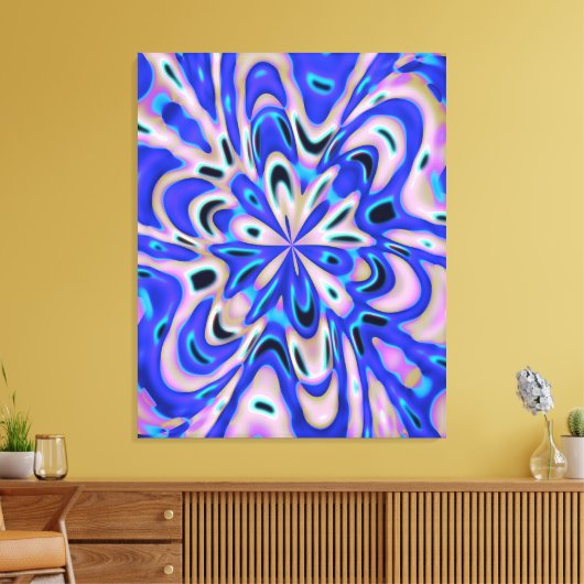 Quantum Vloeistoffen Kinetische Schilderij Canvas Afdruk (Insitu (Woonkamer))