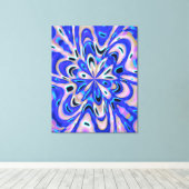 Quantum Vloeistoffen Kinetische Schilderij Canvas Afdruk (Insitu (Houten vloer))