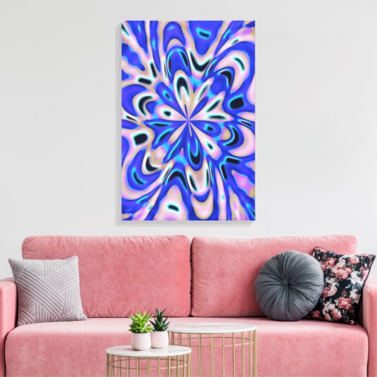 Quantum Vloeistoffen Kinetische Schildering Canvas Afdruk (Insitu (Woonkamer))