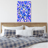 Quantum Vloeistoffen Kinetische Schildering Canvas Afdruk (Insitu (Slaapkamer))