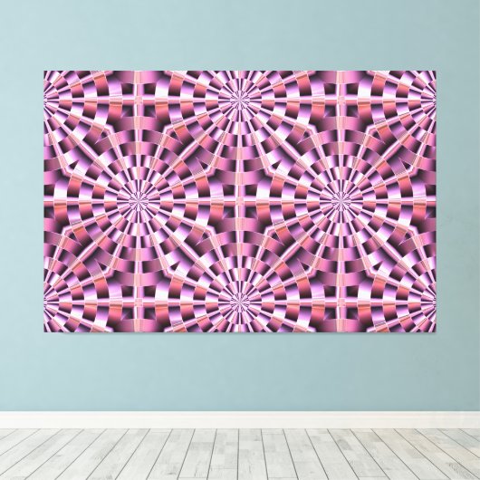 Quantum Weave 1 Canvas Afdruk (Insitu (Houten vloer))