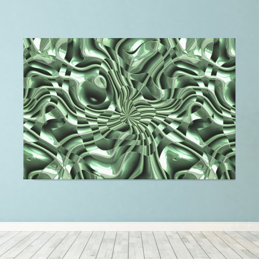 Quantum Weave 2 Canvas Afdruk (Insitu (Houten vloer))