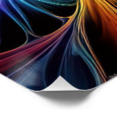 Quantum Winds: AI-veelkleurige fractal Perfect Poster (Hoek)