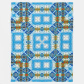 Quantum Wormhole Physics Blauwdruk Zijde Mandala Fleece Deken (Voorkant)