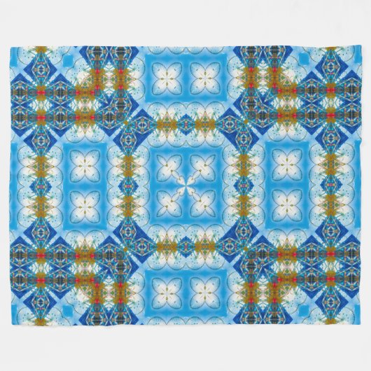 Quantum Wormhole Physics Blauwdruk Zijde Mandala Fleece Deken (Voorkant (Horizontaal))