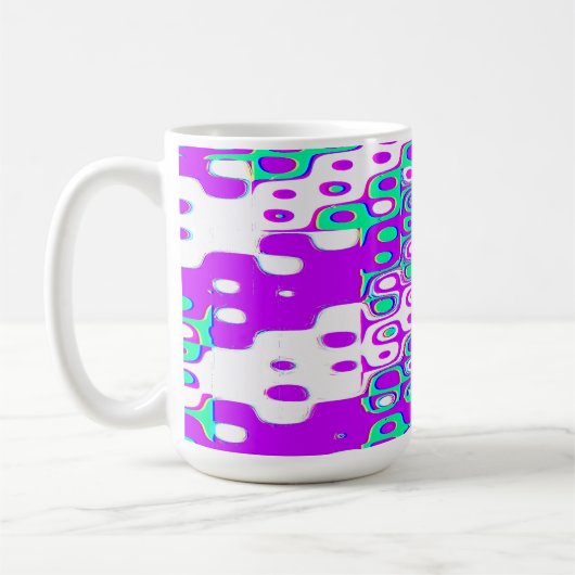 Quantumfysica Geometrisch Patroon Koffiemok (Links)