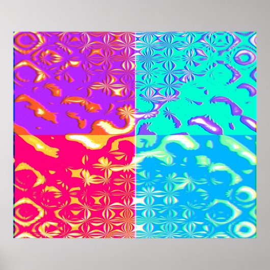 Quantumfysica Geometrisch Patroon Poster (Voorkant)