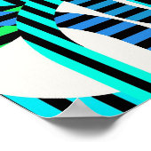 Quantumfysica Geometrisch Patroon Poster (Hoek)