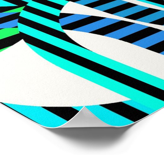 Quantumfysica Geometrisch Patroon  Poster (Hoek)